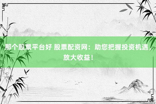 那个股票平台好 股票配资网：助您把握投资机遇，放大收益！