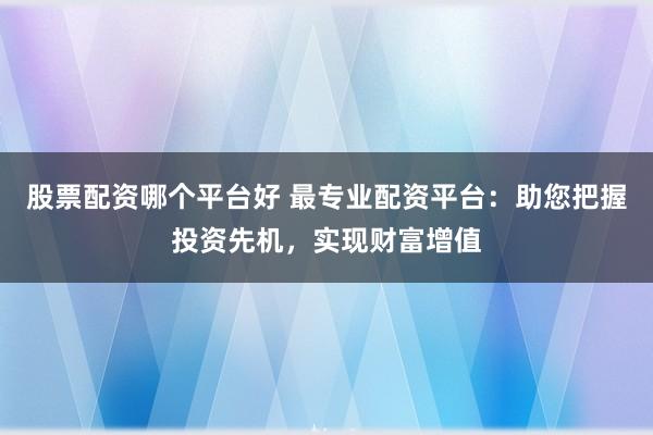 股票配资哪个平台好 最专业配资平台:助您把握投资先机,实现财富增值