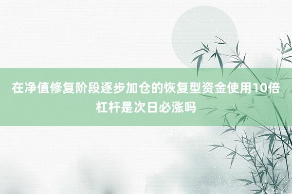 在净值修复阶段逐步加仓的恢复型资金使用10倍杠杆是次日必涨吗