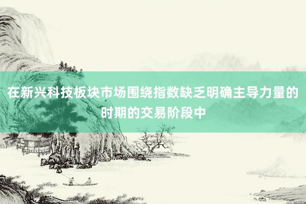 在新兴科技板块市场围绕指数缺乏明确主导力量的时期的交易阶段中